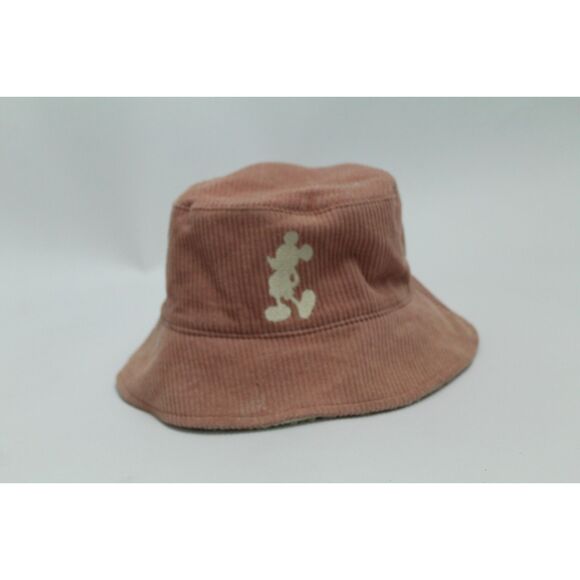 Disney Pink Corduroy Bucket Hat with Cream Sherpa Lining Disney Pink Corduroy Bucket Hat w/ Sherpa Lining Mickey  main image 2